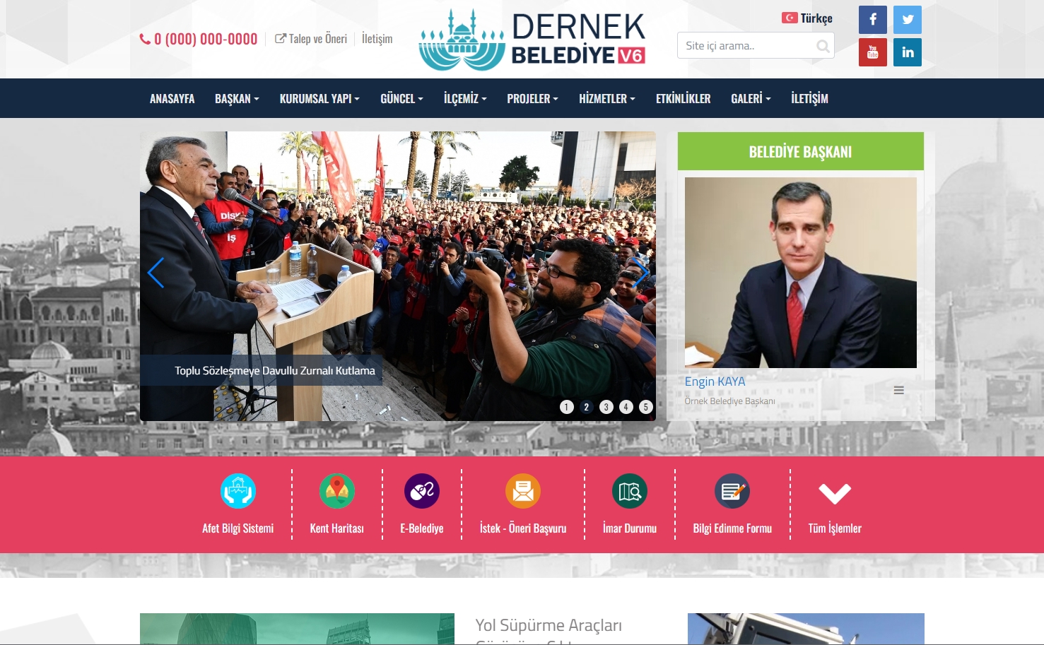 Dernek & Belediye Web Sitesi